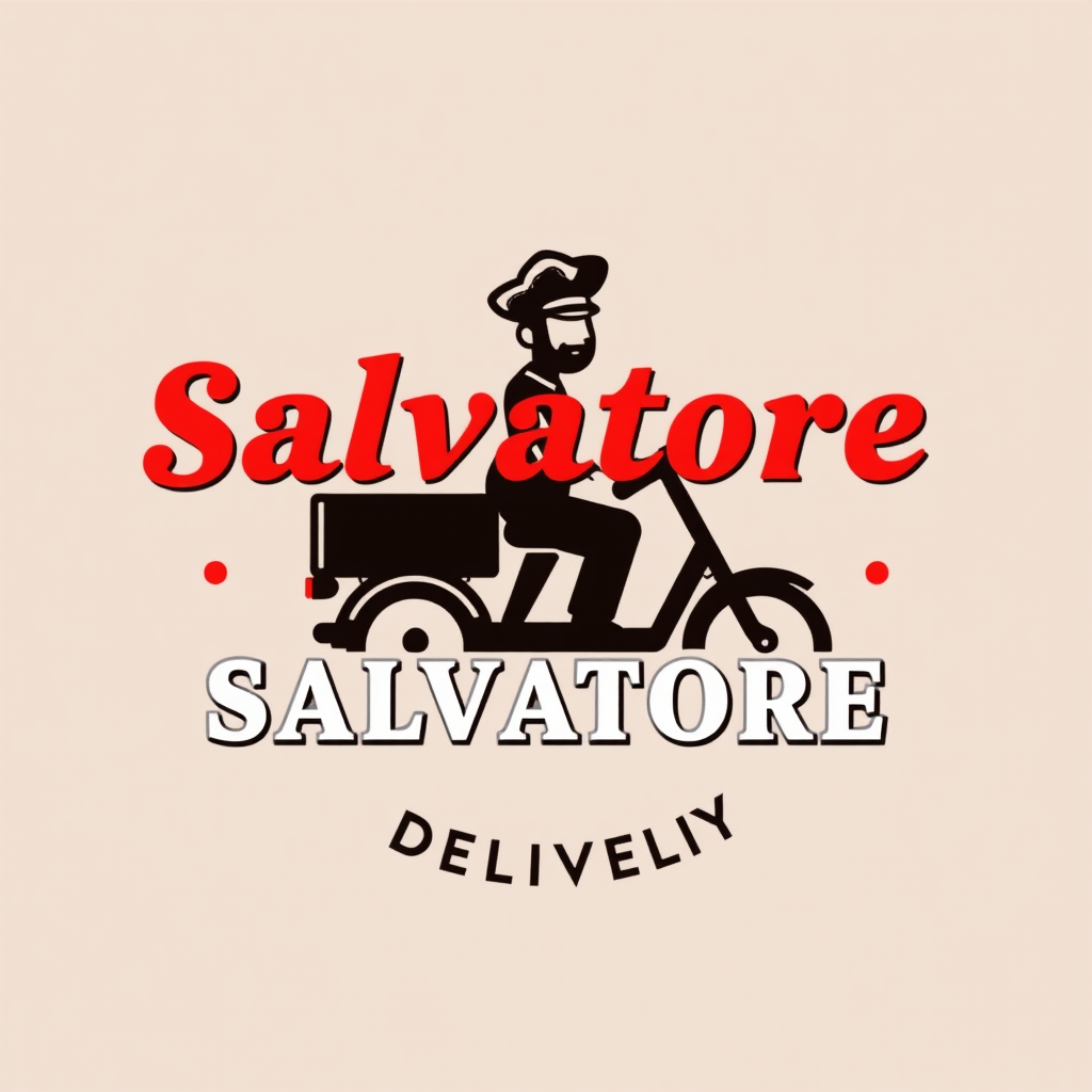 Salvatore Pizza Delivery Logo - Premium artisanal pizza delivery service in Canada